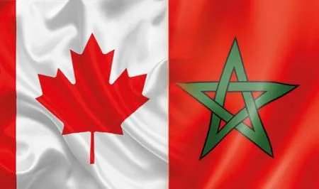 Drapeau du Canada et du Maroc