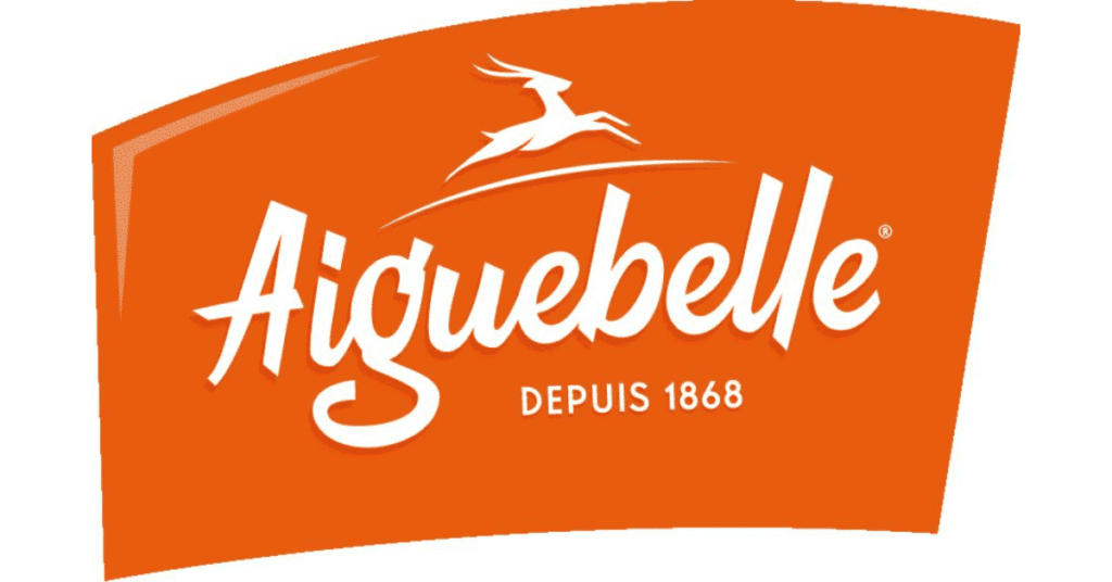 Le logo de la société chocolatière Aiguebelle