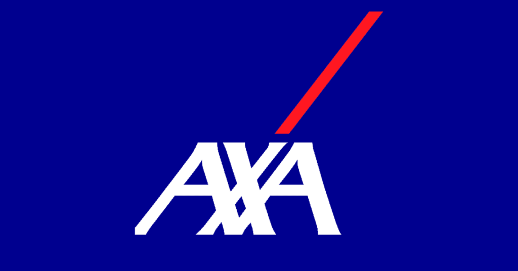 le logo de la société d'assurance AXA Maroc