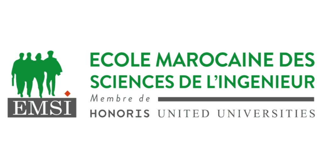 le Logo de l'EMSI l'Ecole Marocaine des Sciences de ingénieur