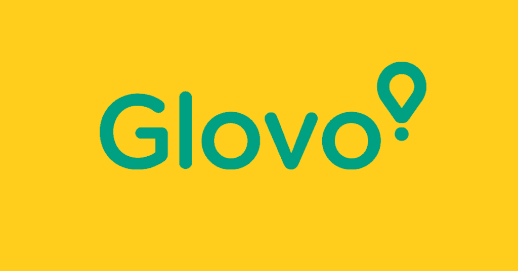 logo de glovo , société de livraison au Maroc et à l'international
